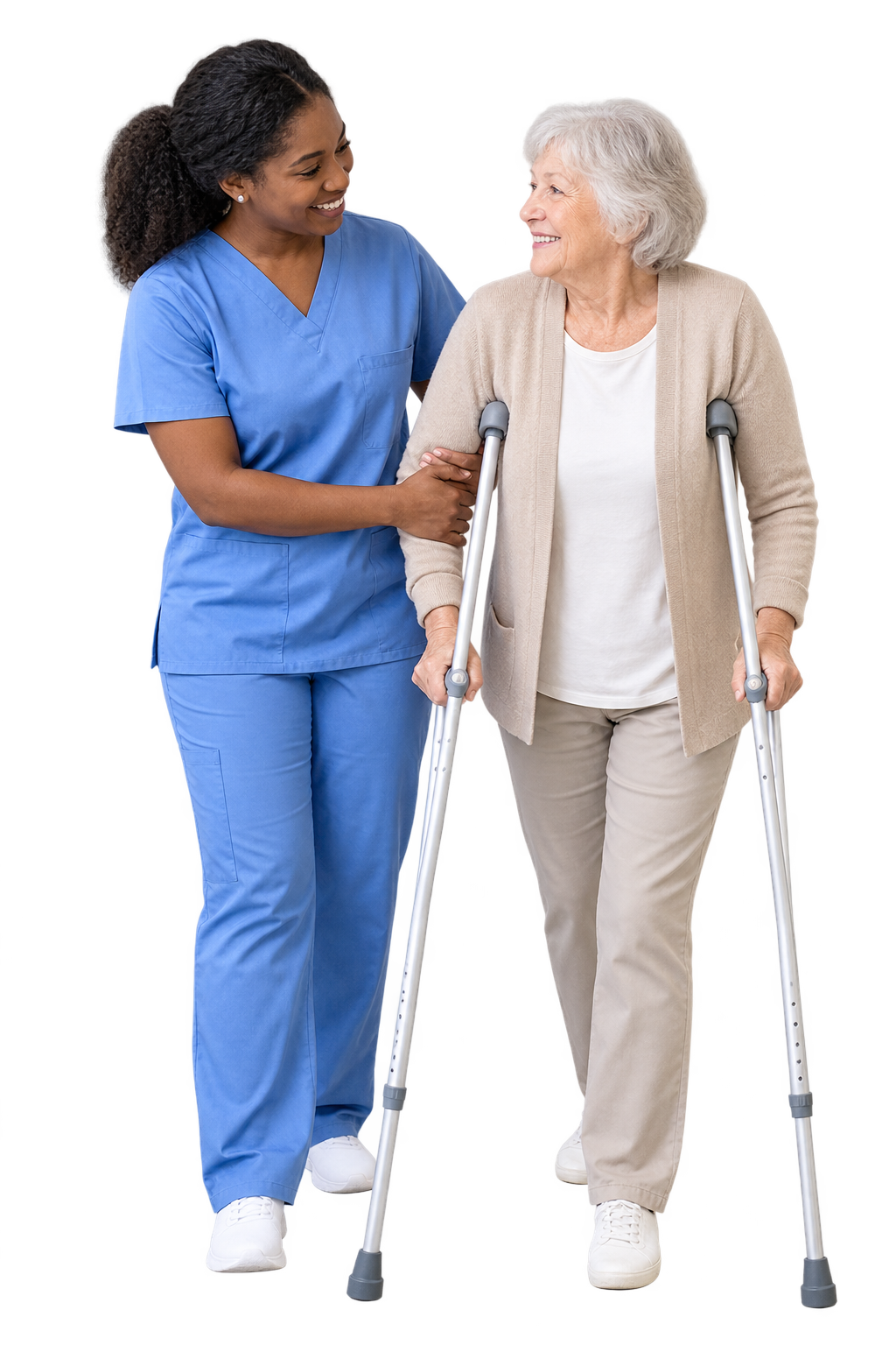Healthcare professional inviting applicants to join the Healing Wings Talent Network
